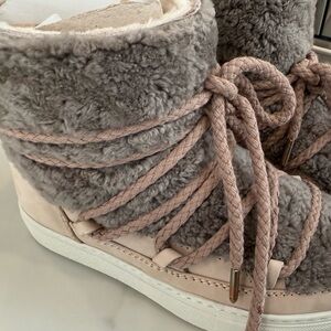 BRAND NEW!!! never worn with tags INUIKII boots. Size 38 in neutral warm beige.